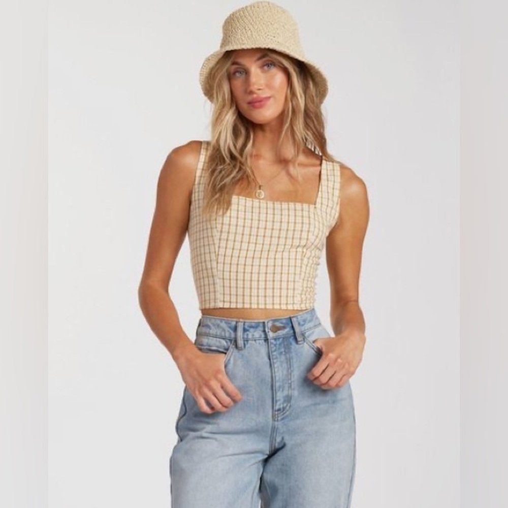 billabong Check It Crop Top .